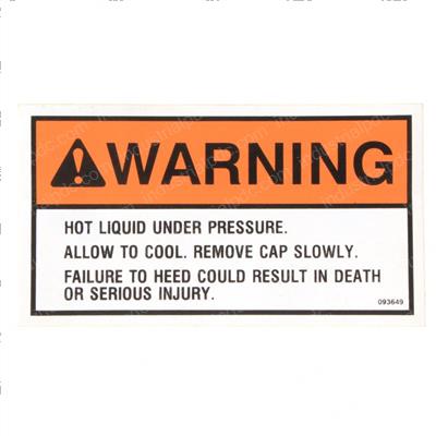 Picture of Decal/Warning Hot Liquid