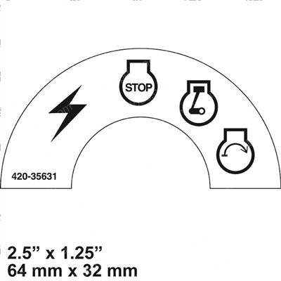 Picture of Decal Starter Switch