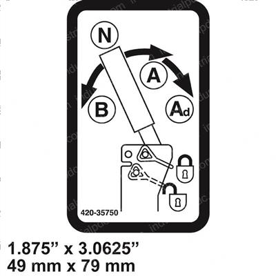 Picture of Decal Auxiliary Dual Lever