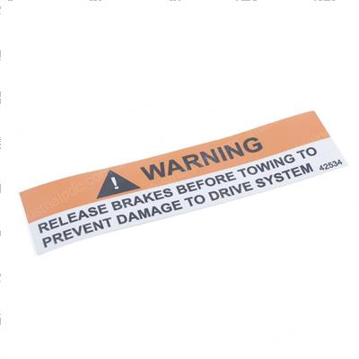 Picture of Decal - Brake Release