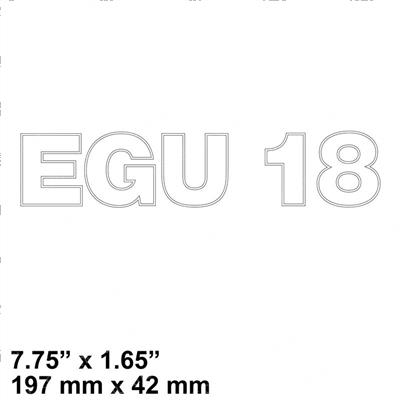 Picture of Decal - Logo Egu18