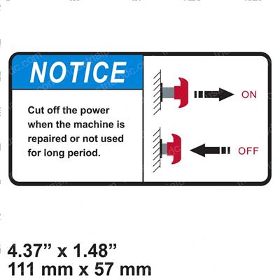 Picture of Decal - Main Power Switch