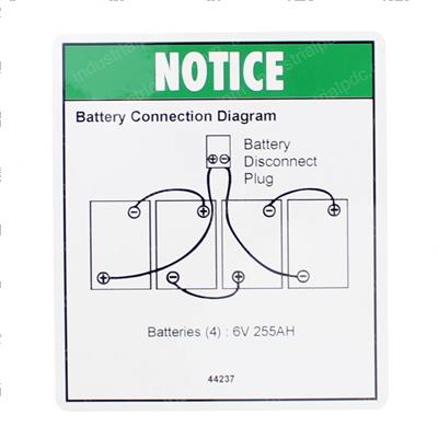 Picture of Decal Notice Battry Connect