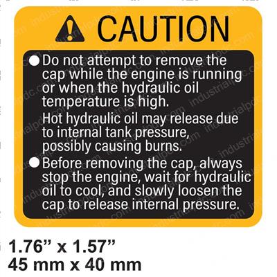 Picture of Decal - Caution Hot Oil