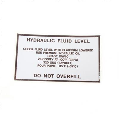 Picture of Decal - Hydraulic Fluid