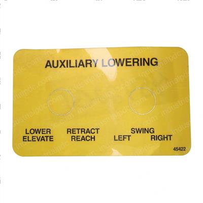 Picture of Decal Auxiliary Lower/Retract