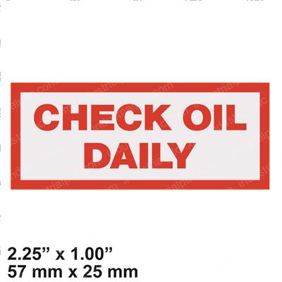 Picture of Check Oil Daily 2.25x1