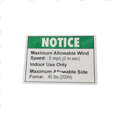 Picture of Decal Notice Side Frc/Wind Ce