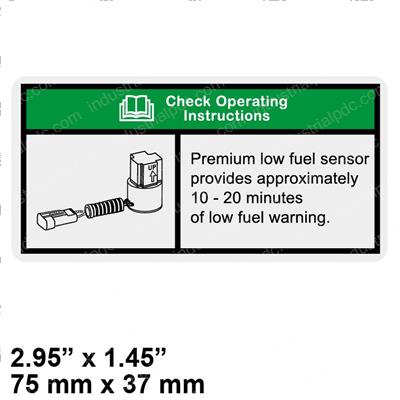 Picture of Label - Low Lpg Fuel System-