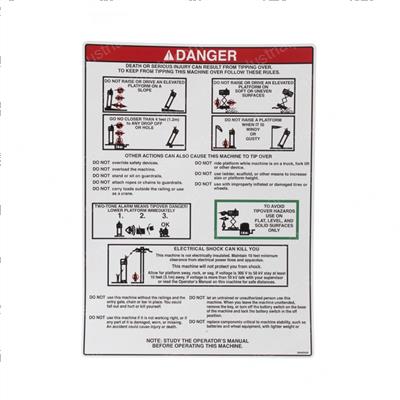 Picture of Decal - Danger Tip Over