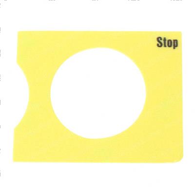 Picture of Decal Label Yellow E Stop