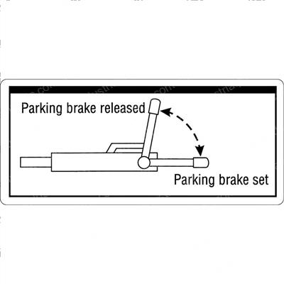 Picture of Decal Label Parking Brake Ansi