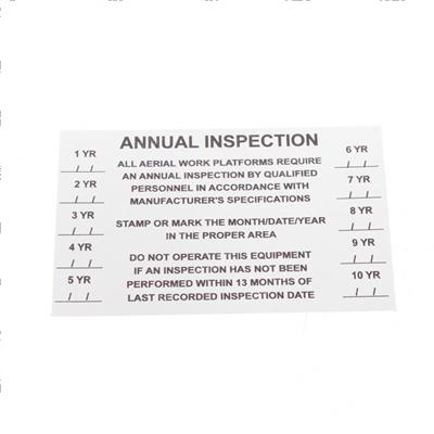 Picture of Generic Annual Insp. Decal