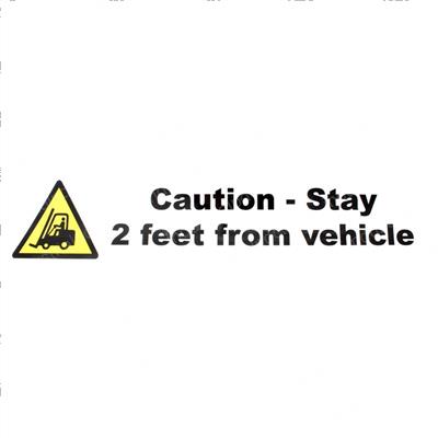 Picture of Decal - Caution Stay 2 Feet