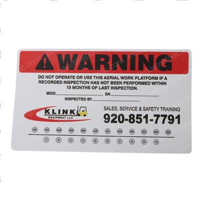 Picture of Decal - Ansi Warning