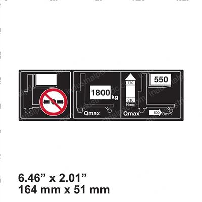 Picture of Decal - Load Diag Qmax 1800kg