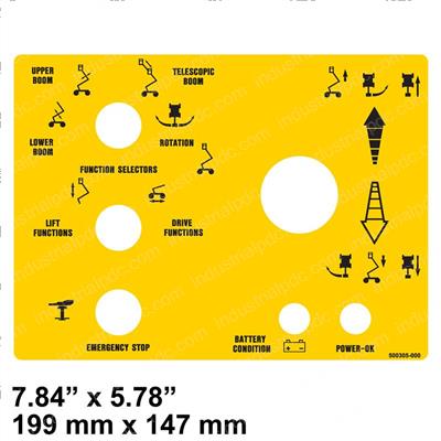 Picture of Decal - Control Panel Ab38