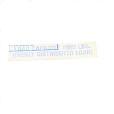 Picture of Decal - Load Capacity 1000lbs