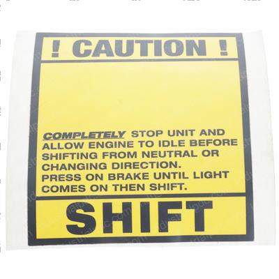Picture of Decal- Shift