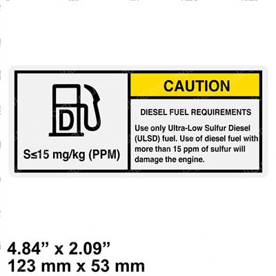 Picture of Decal/Fuel/Ulsd