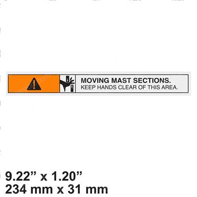 Picture of Decal - Mast Warning