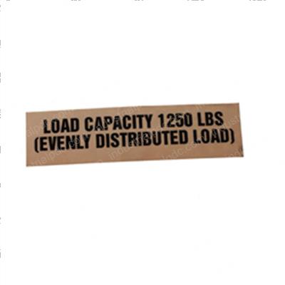 Picture of Decal - Load Capacity 1250lbs