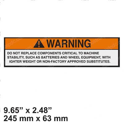 Picture of Decal - Do Not Remove Componen