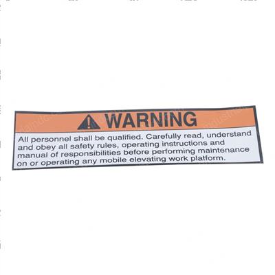 Picture of Decal - Warning Responsibilitie
