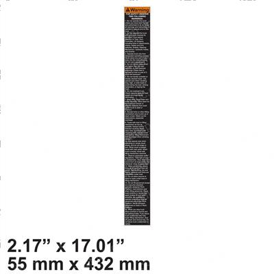 Picture of Decal - Warning