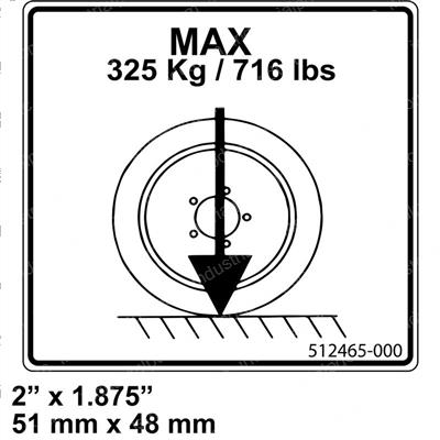 Picture of Decal - Wheel Load Cap