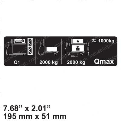 Picture of Decal - Qmax 2000kg