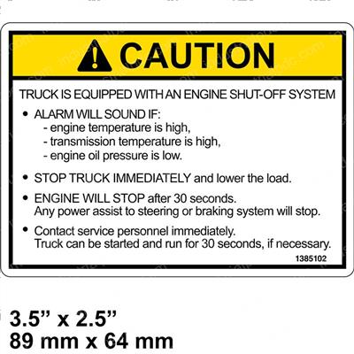 Picture of Decal - Caution