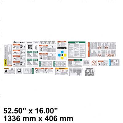 Picture of Decal - Safe/Inst Dsl 2668 Kit