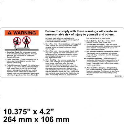 Picture of Decal - Warning