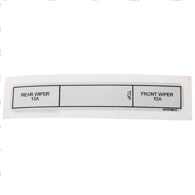 Picture of Label Cab Acc