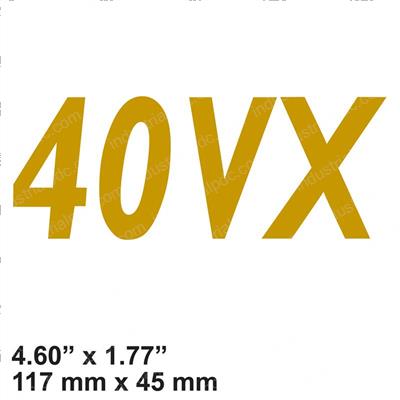 Picture of Decal - Model 40vx