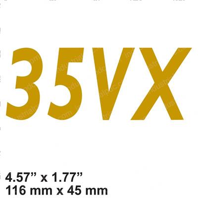 Picture of Decal - Model 35vx Gold/Yellow