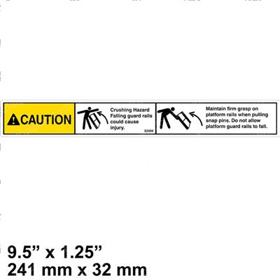 Picture of Decal -  Caution