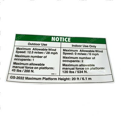 Picture of Decal - Wind Speed