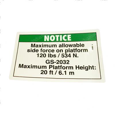 Picture of Decal Notice Side Frc 2032ansi