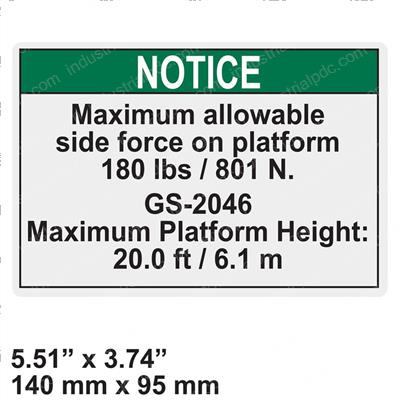 Picture of Decal Notice Side Frc 2046ansi