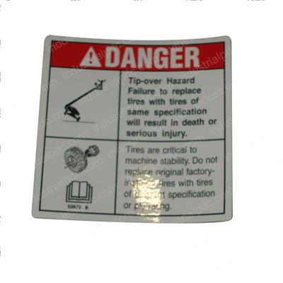 Picture of Decal Danger Tipover Hazard