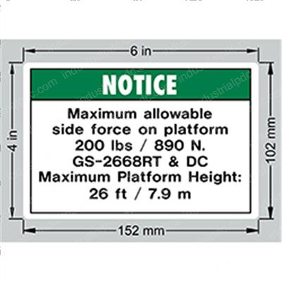Picture of Decal - Side Force 2668 Ansi