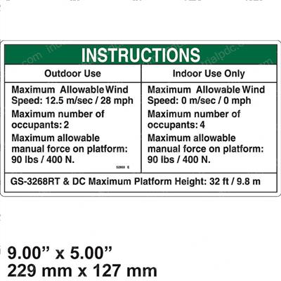 Picture of Decal Notice Side Frc 3268 Aus