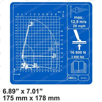Picture of Decal - Max Wind Speed 12.5m/S