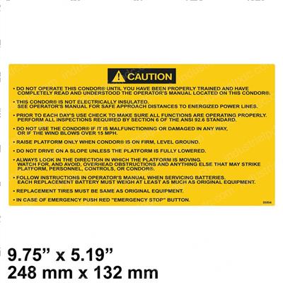 Picture of Decal General Caution