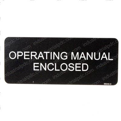 Picture of Decal - Operating Manual Enclos