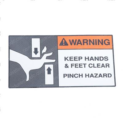 Picture of Decal-Warning Pinch