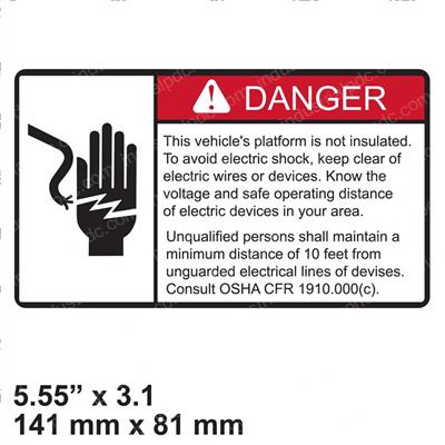 Picture of Decal - Danger Electric Shock