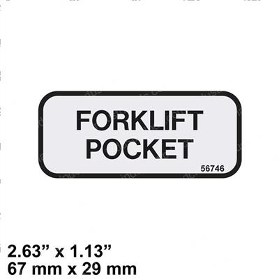 Picture of Decal - Forklift Pocket